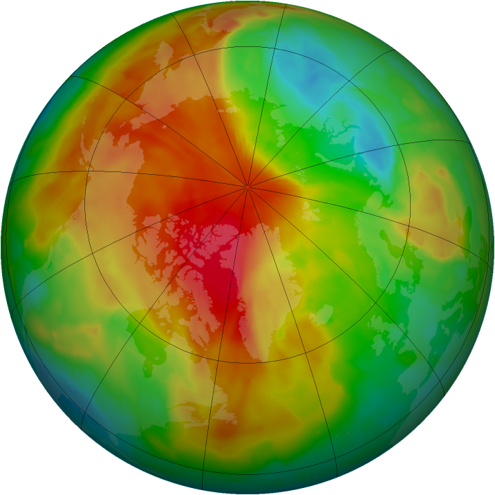 Arctic ozone map for 10 April 2011